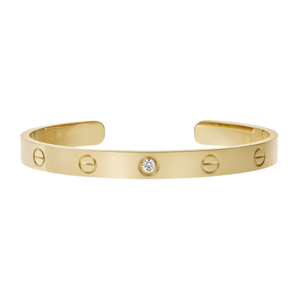 Bracelet Love Diamond Open Cuff